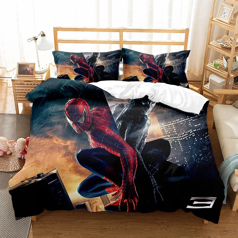 Marvel Spiderman Duvet Cover Sets Quilt Cover Digital Printing