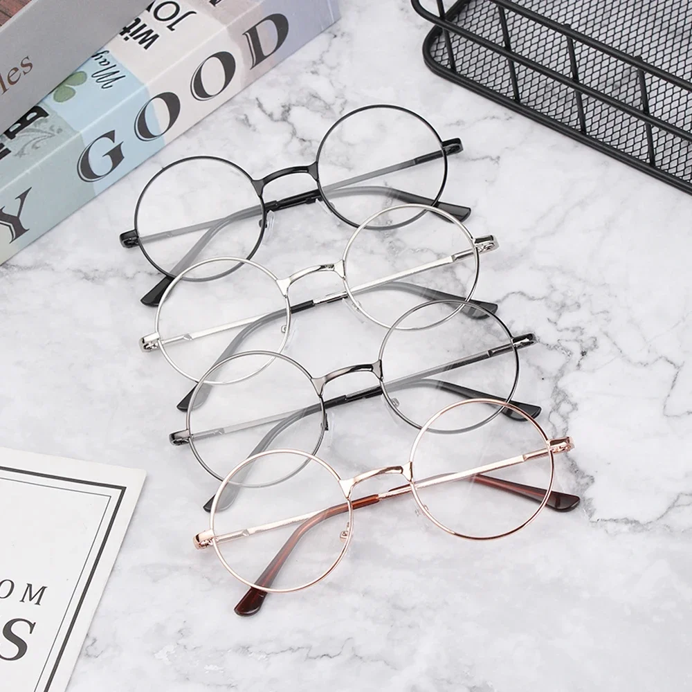 Timeless Unisex Vintage Metal Round Frame Reading Glasses