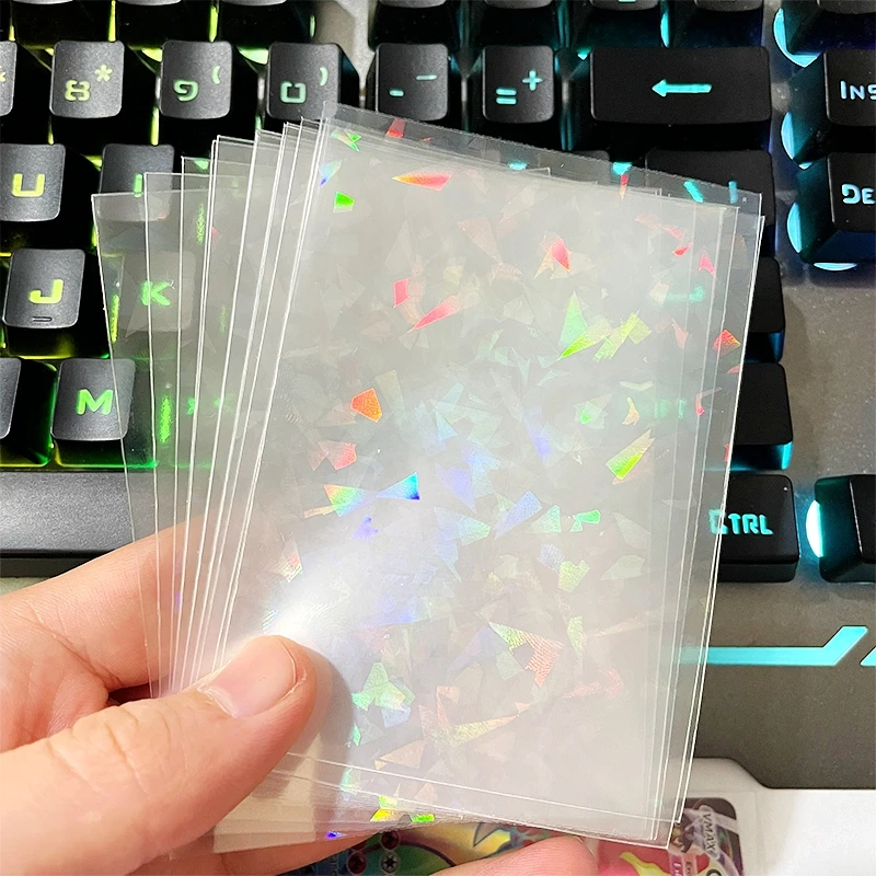 Trading Card Sleeve 50 pcs Soft Transparent 66*91mm Pokemon TCG Game Protector Folder Yugioh Baseball Card Case Holder