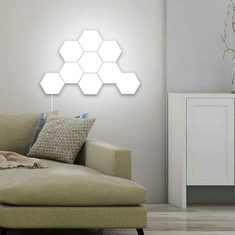 LED Quantum Hexagon Wall Lamp With Touch Sensitive For