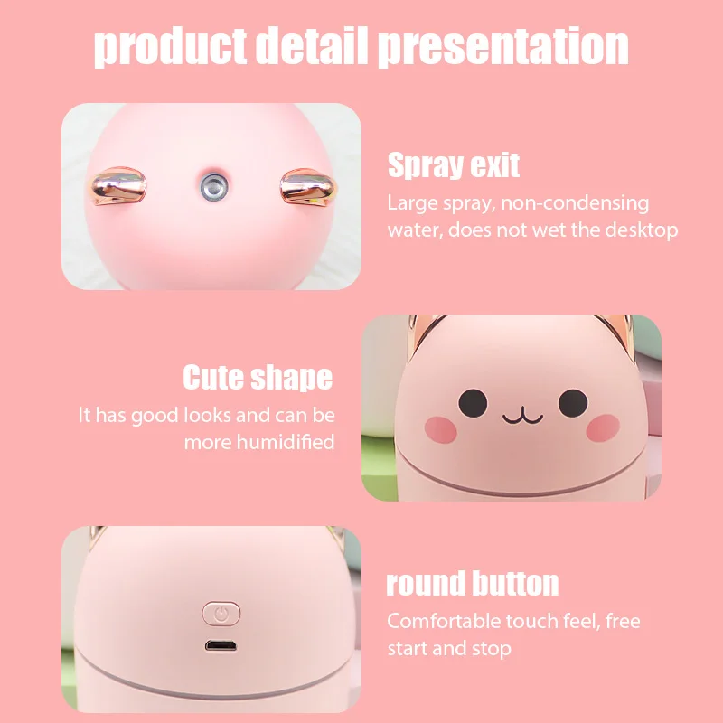 Cute Mini Cat Air Humidifier 5