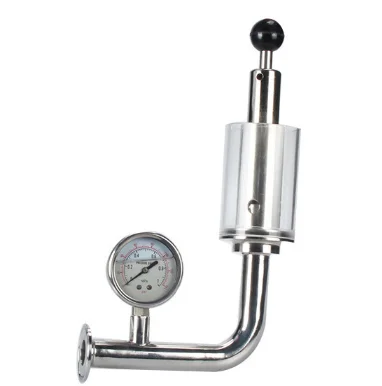 

Sanitary Stainless Steel Tank With Pressure Gauge Exhaust Pressure Air Release Valve