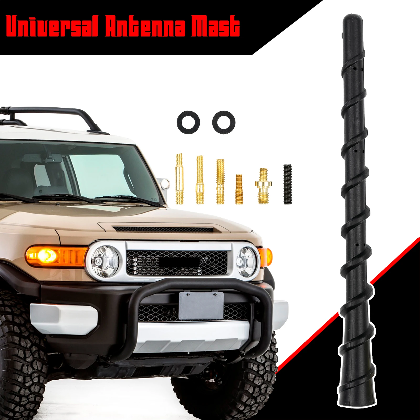 

7 Inch Car Roof AM/FM Mast Whip Aerials Amplified Antenna for JEEP Grand Cherokee Commander Renegade Wrangler Compass Patriot