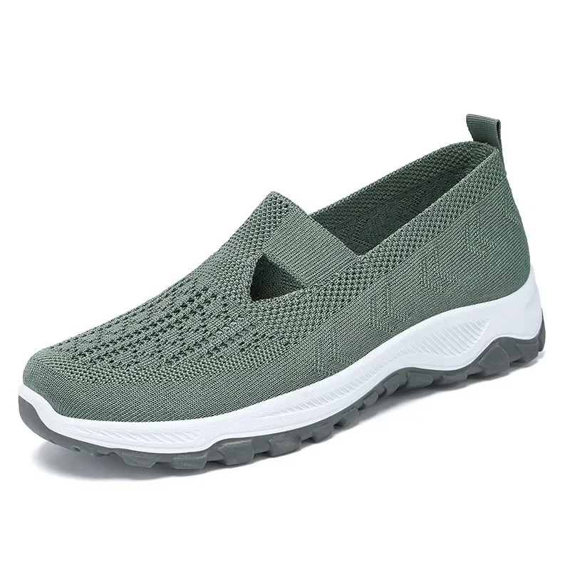 Fashion Hollow Out Women's Shoes Hot Sale Lace-up Cuff Women's Vulcanize Shoes Outdoor Slip-Resistant Casual Mesh Sneakers