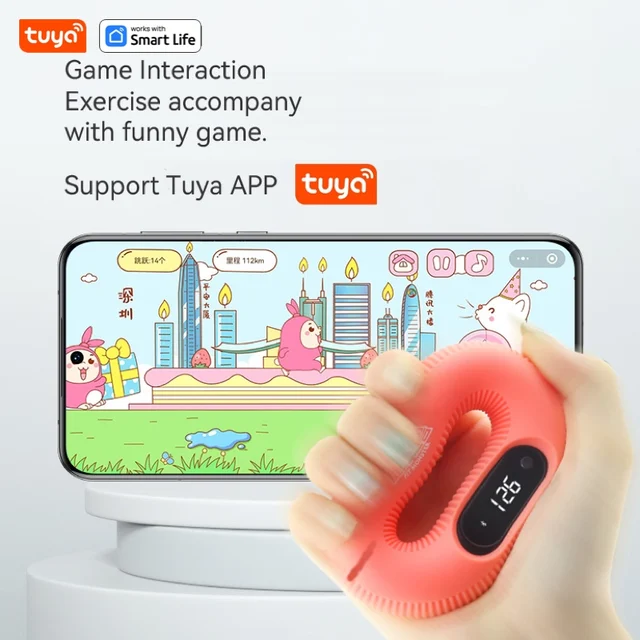 Tuya-Smart Grip Strength Trainer Kit, 30lb, Exerciser Mão, Fortalecimento do pulso, Treinamento do antebraço, Edição do jogo 2