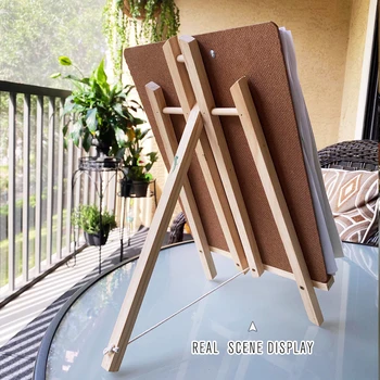 Portable Wooden Desktop Display Easel 1