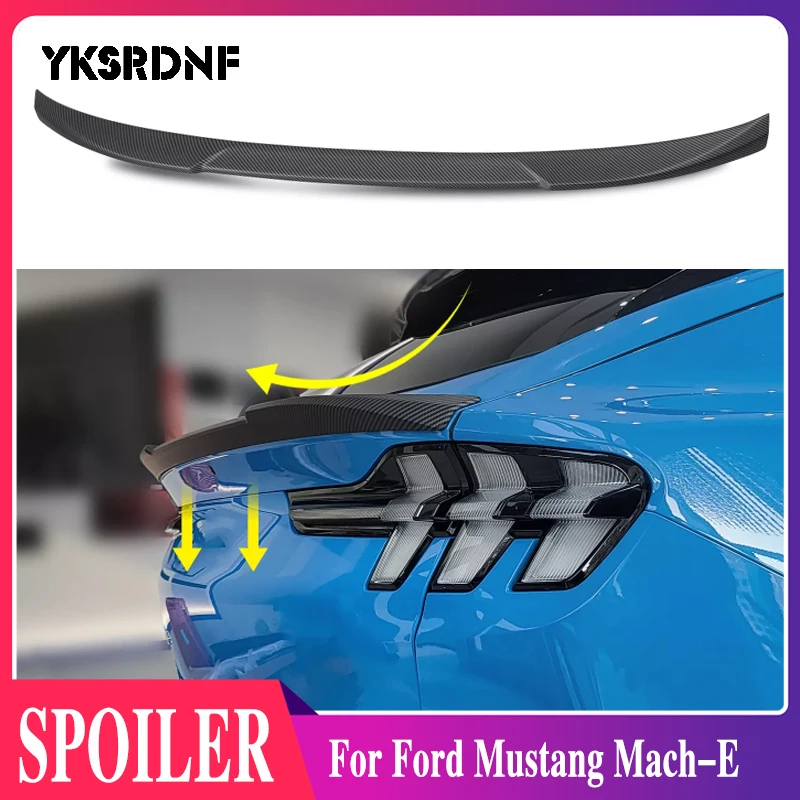 Rear Wing For Ford Mustang Mache 2021 2022 Mache Car Spoiler Wing Abs