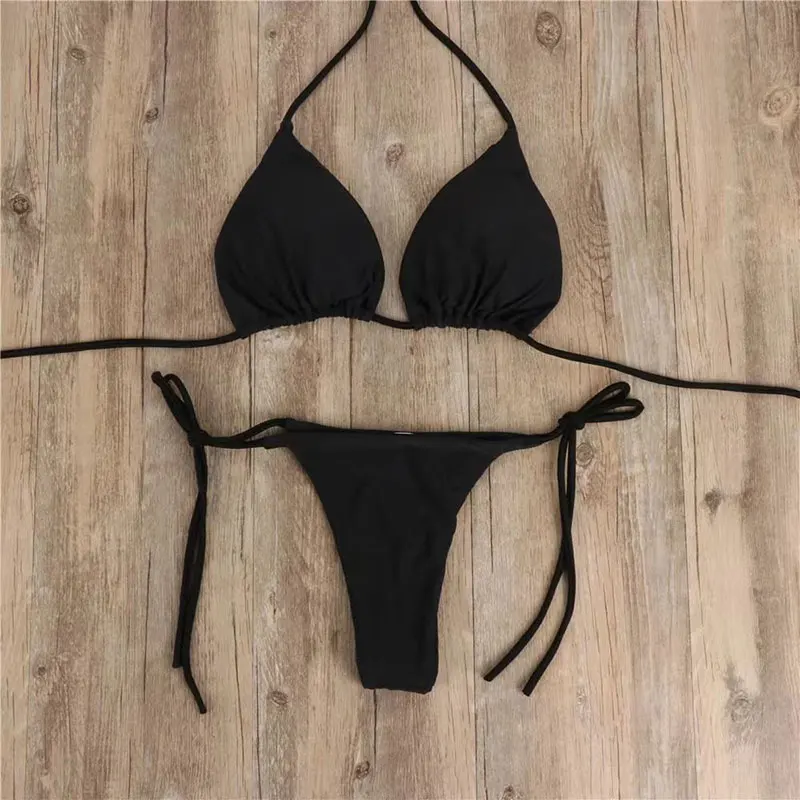 Women's Sexy Bikini Swimsuit Set, Push-up Padded Bra, Thong Two Pieces Swimwear, Beachwear, Bathing Suit, Female, Summer 4