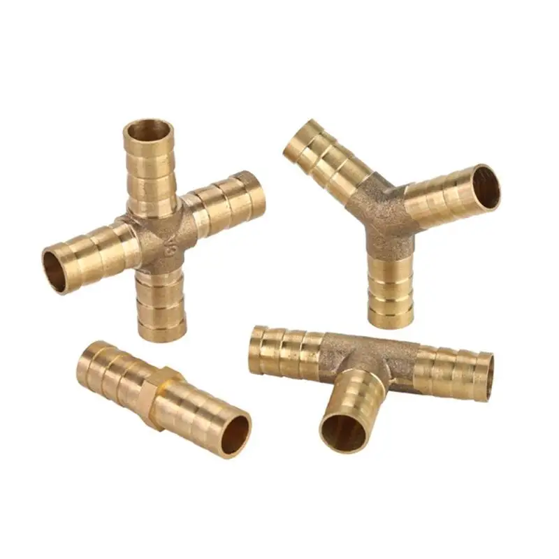 

2/3/4 Way Joint Splicer Tube Hose Tee Connector Union Brass Water Tube Fitting for Household Fuel Gas Liquid Air