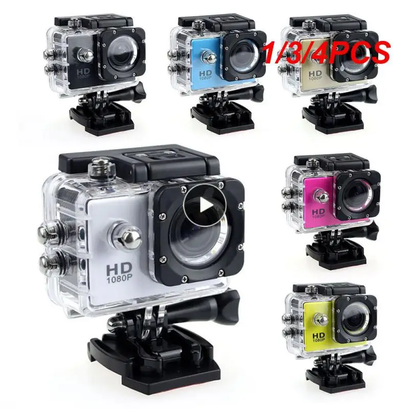 

1/3/4PCS Camera Plastic 30M Waterproof Go Diving Sport Mini DV 1080P Video Camera Bike Helmet Car Cam Dvr Outdoor