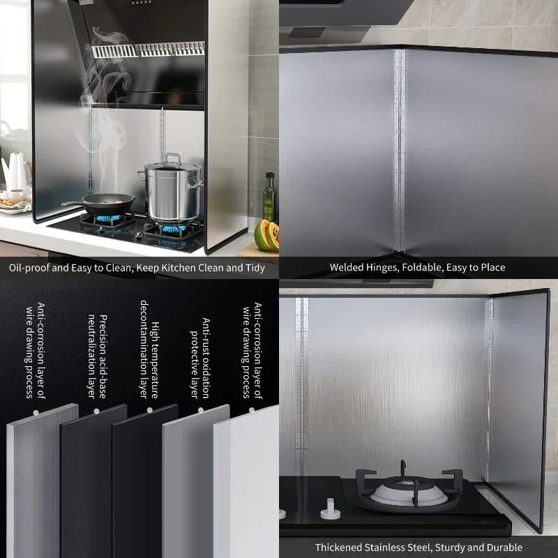 Kitchen Grease Splatter Guard Cooking Size Stove Top Stainless Steel Splatter Screen Frying