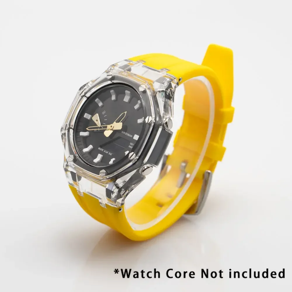 Transparent Rubber Strap Case Adapter and Replacement Band