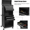 Large-scale Rolling Tool Chest - Removable Top Box Large Bottom Cabinet with Casters and Lock System Tool-Box Heighten 6-Drawer 2