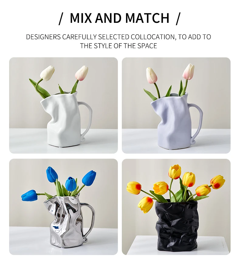 Modern Minimalist Irregular Ceramic Vases