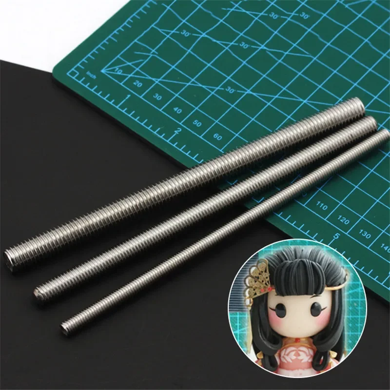 3Pcs/Set Professional Clay Sculpture Hair Texture Tool Special Texture Effect Tool for Doll Making Handmade Tools