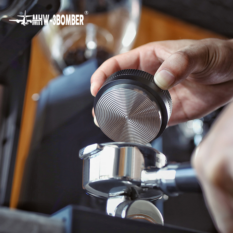 MHW-3BOMBER 51MM Coffee Tamper Espresso Tamping Tool Stainless Steel Base Adjustable Depth Professional Home Barista Accessories