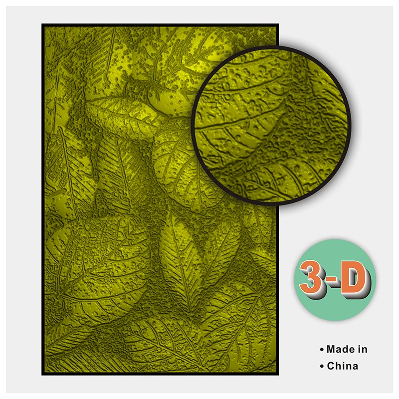 New Leaf 3d Embossed Plastic Embossed Folder for Card Making Scrapbooking Diy Craft Decoration Articles