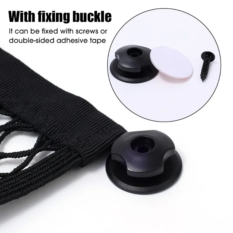 car storage bag with screws auto mesh net for trunk boat cargo