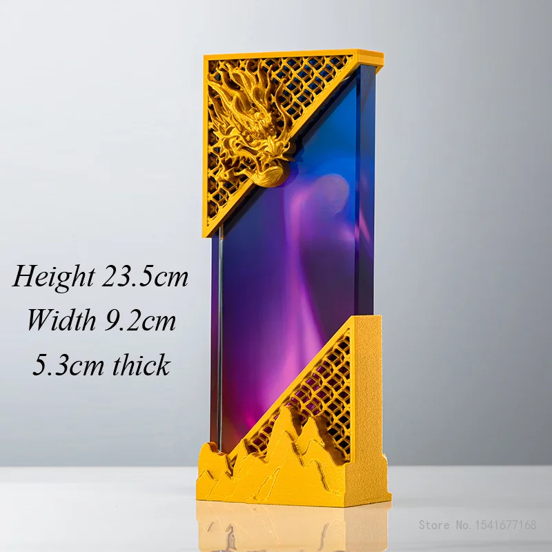 Customized High-end Metal Dragon Crystal Trophy, Souvenir Crafts Home Decor Outstanding Employees Commemorative Award Medal, 1Pc