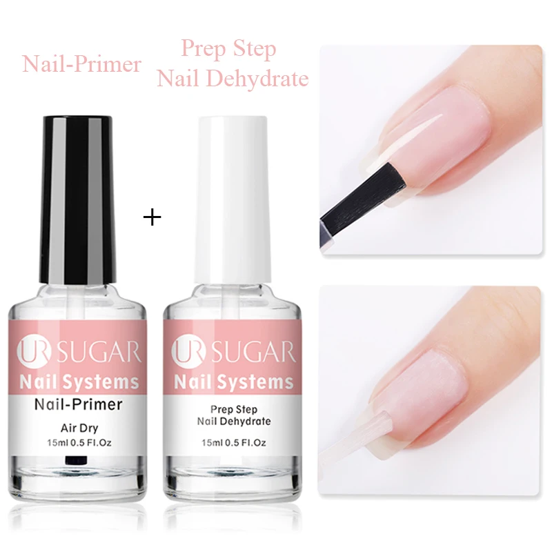 Nail Primers Nail Prep Dehydrator Set 15ml 2Pcs/Set for Nail Art Gel Polish Design