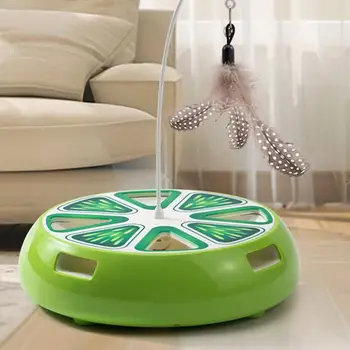 Cat Turntable Kitten Toys Self-Employment Interactive Cat Turntable Cat Exercise Toy Intelligent Smart Cat Toy for Living Room 4