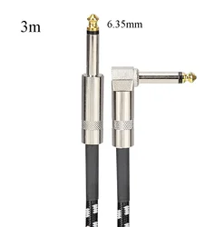 Enhanced Gold - Plated Shielded Low - Noise 6.35mm Audio Cable (3.0m)