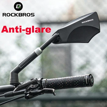 ROCKBROS Specchietto retrovisore per bicicletta universale ad ampio raggio 360 °   Specchio regolabile per la sicurezza dello scooter del motociclo della bici da strada di montagna