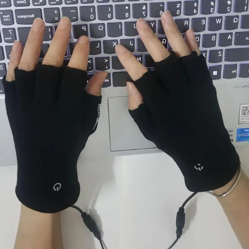 Winter Electric Heated Gloves USB Rechargeable Hand Warmer Heating Gloves Thermal Touch Screen Waterproof Motorcycle Gloves 5