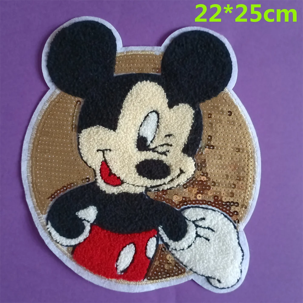 Cartoon Mickey Mouse Patches Minnie DIY Apparel Sewing Disney Iron On  Patches Diy Decoration Clothes Embroidered Applique - AliExpress