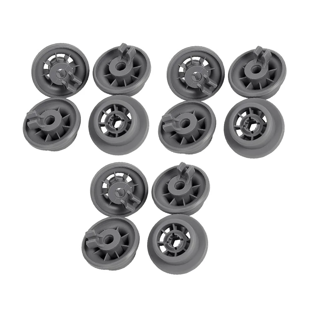 12pcs Dishwasher Wheels For Bosch Siemens Neff Dish Washing Machine Rack Wheels Replacement Parts Dishwasher Rack Basket Wheels 6