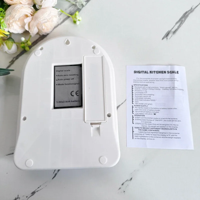 Digital Kitchen Scale 10kg/1g LCD Display Portable