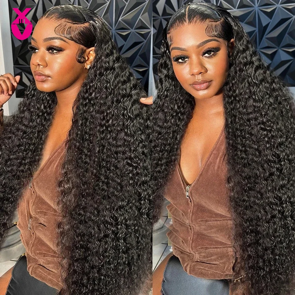 

180 Density 13X6 Hd Lace Frontal Wig Deep Water Wave Curly Human Hair Lace Frontal Wig Glueless 13X4 Lace Front Human Hair Wigs