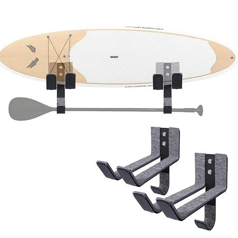 1 pair Wall Mounted Surfboard Rack Snowboard Rack Hanger Wall Mounted Storage rack For skateboard Snowboard surfboard