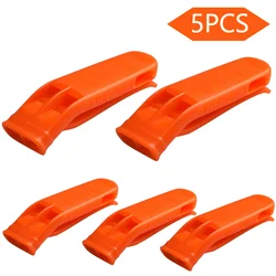 Survival Loud Multifunction Outdoor Emergency Whistle - Double Pipe Rescue for Camping and Hiking (Available in Various Quantities) (5 Pcs)