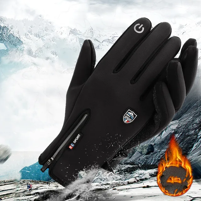 Xiaomi Téli Termikus Kesztyű Vízálló Szélálló Kültéri Sport Meleg Kerékpáros Teljes Ujj Érintőképernyő Férfiak Nők - Image 4