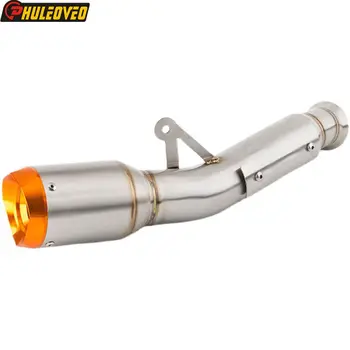 For KTM 890 DUKE R 2020 2021 2022 2023 Motorcycle Exhaust PipeEscape Moto Muffler Silencer Slip on Middle Link Pipe Shield Cover