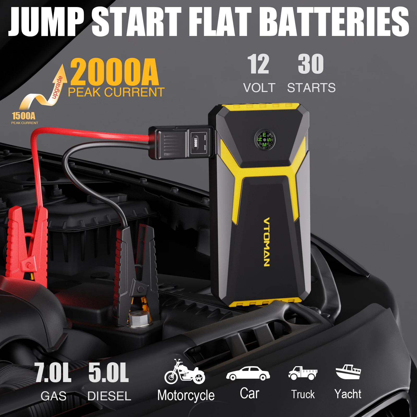 V6 Pro Car Jump Starter 2