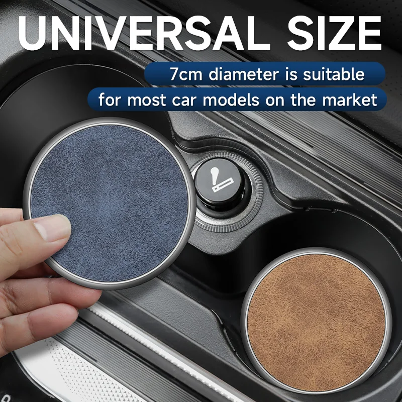 1개/2개 7가지 색상 자동차 컵홀더 매트 창의적인 미끄럼 방지 패드 자동차 내부 액세서리 대부분의 컵에 적합 7cm 유니버설
