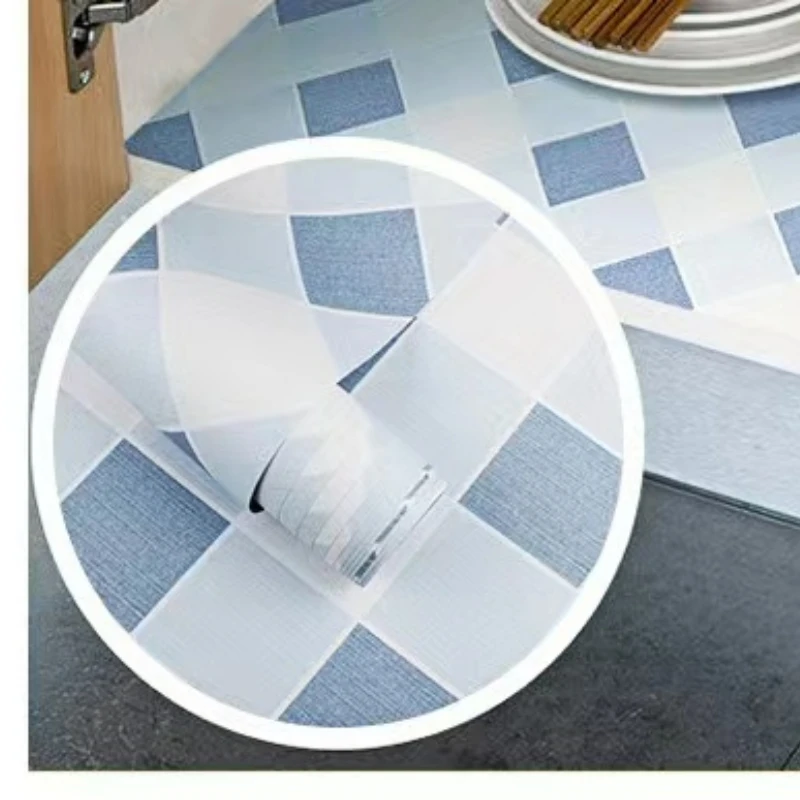 Self-adhesive Wallpaper Kitchen Oil-proof and Waterproof Sticker Stove Cabinet Door Countertop Tiles High Temperature Resistant customized handmade reducing bump proof vintage first layer cowhide high grade car changing box cabinet closet door pull handle