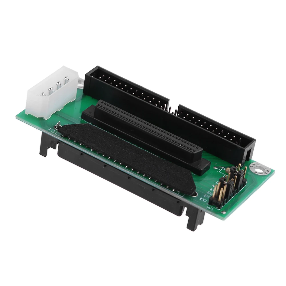 4-1PCS SCSI SCA 80 Pin to 68 Pin to 50 Pin IDE Hard Disk Adapter Converter Card Module Board Converter Card Board 10MB/s 1.5MB/s