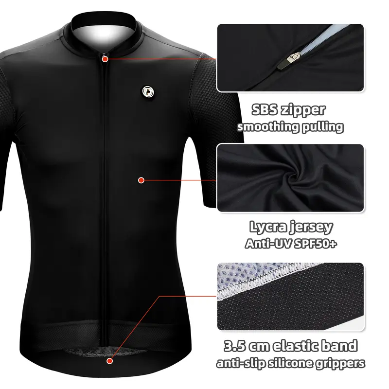 DAREVIE Cycling Jersey SPF 50 Anti-UV Training Level Slim Fit Small Size Men Women Man Cycling Maillot Bike Jersey Cycling Shirt - Image 6