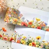 2M/ Roll Yellow Rose PET Tape Spring Flower Masking Tape DIY Scrapbooking Sticker Journal Diary Aesthetic Stationery 1