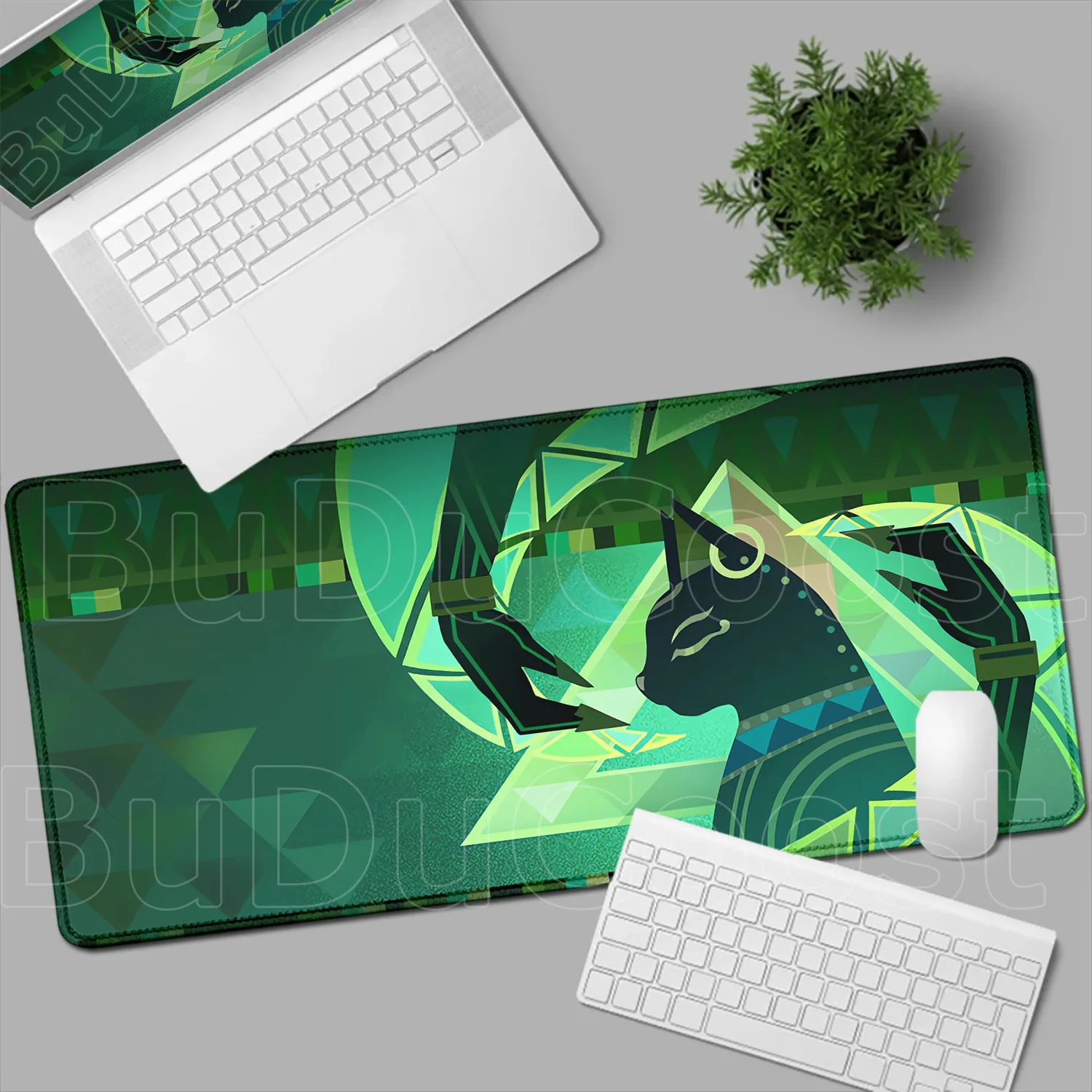 Gamer's Deluxe Edge-Locked Mouse Pad Featuring Iconic Genshin Impact Characters