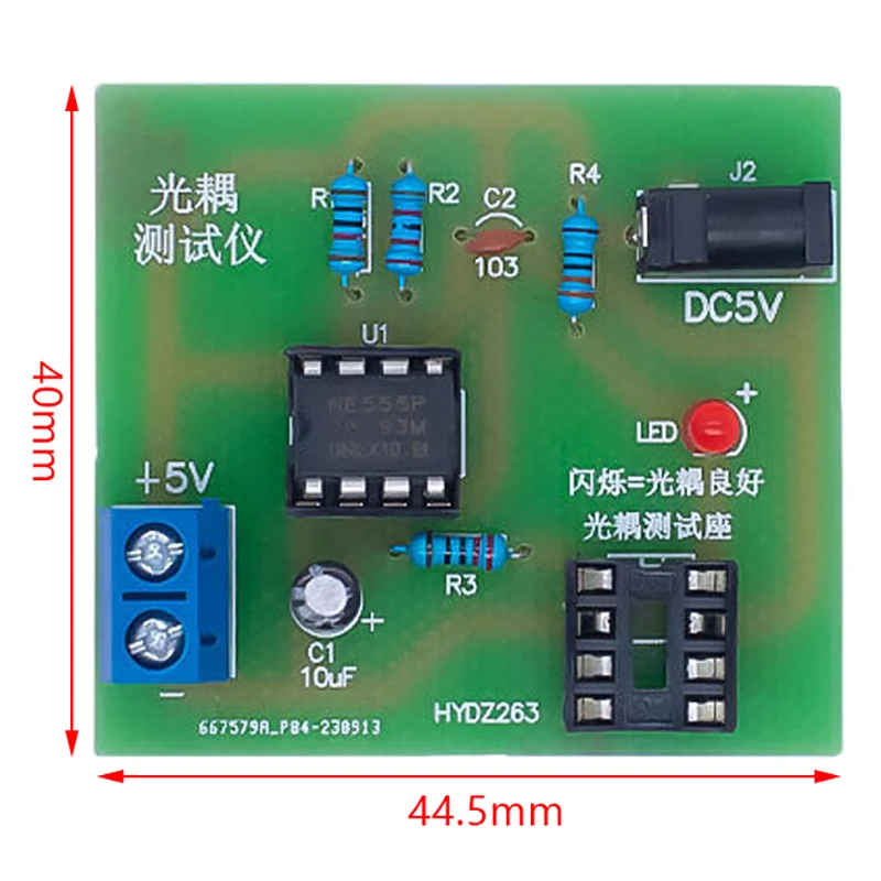 Optocoupler Tester Kit Board Practice Welding DIY Electronic Product Spare Training Assembly Parts