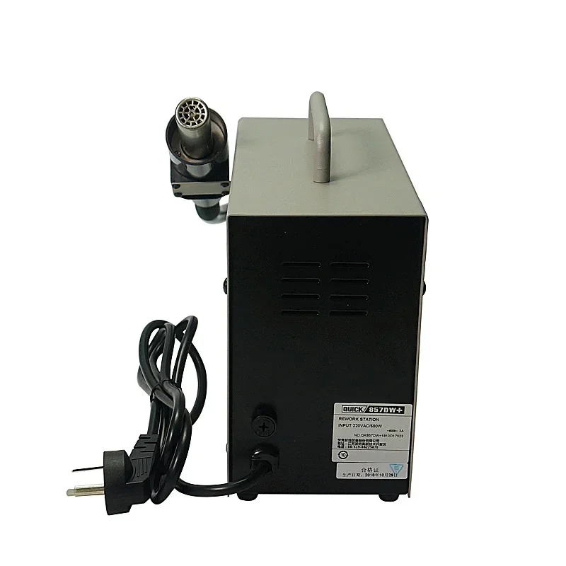 JH 857DW+ 850W Adjustable Hot Air Gun Soldering Station Helical Wind Air Gun wit