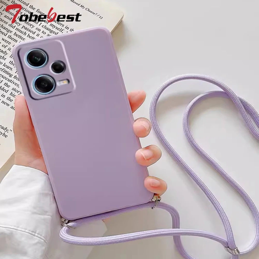 Elegant Crossbody Necklace Strap Lanyard Silicone Case