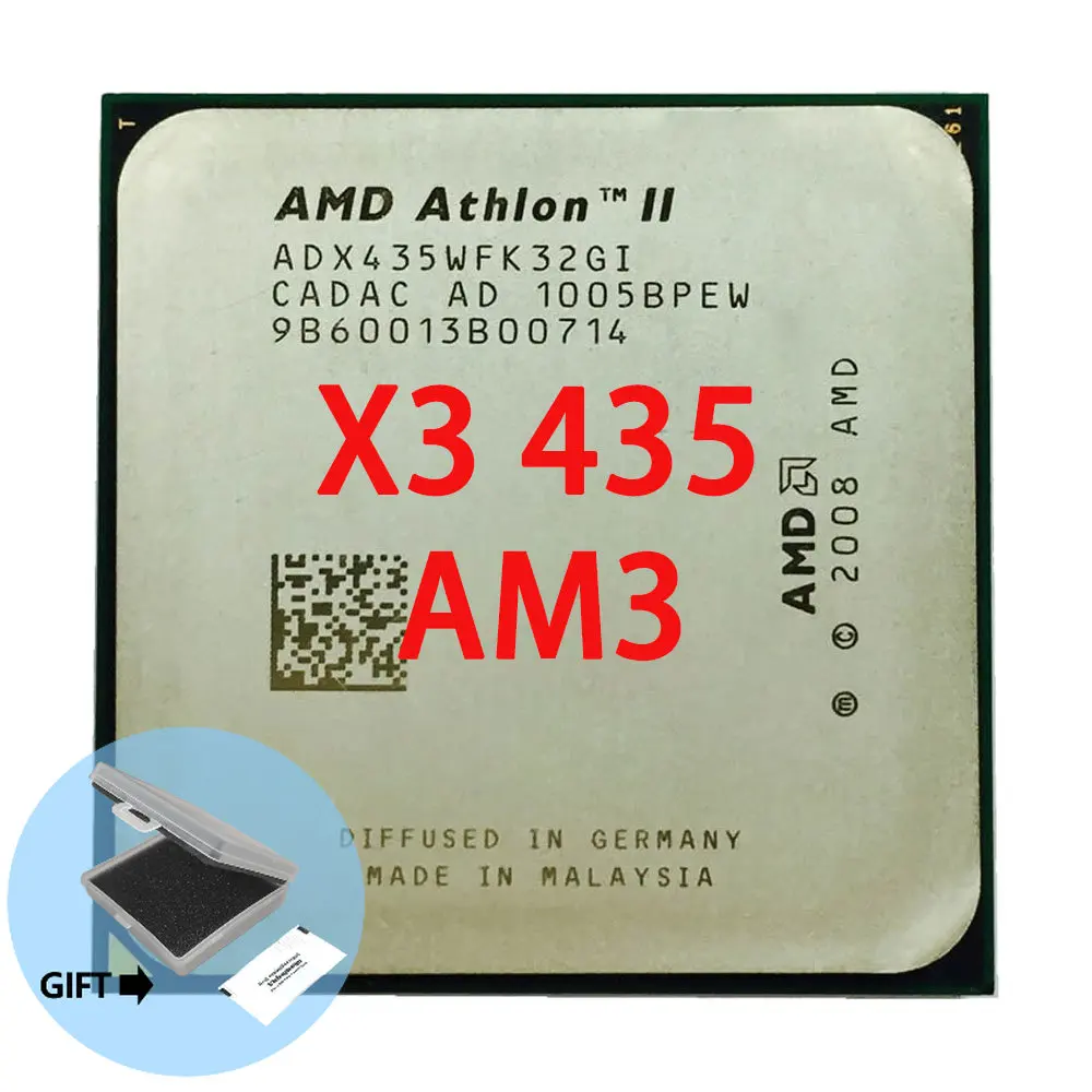 Amd athlon ii x3 435 2.9 ghz processador cpu triplo núcleo ...