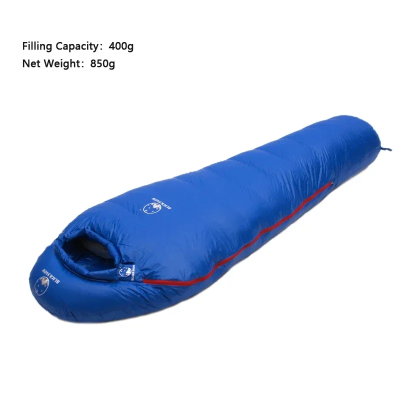 Outdoor Camping Sleeping Bag Down Filled Adult Mummy Style 4 Seasons Camping Travel Sleeping
