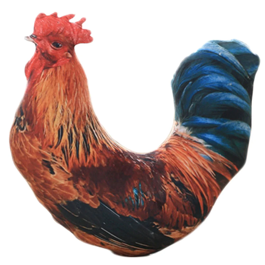 Big Cock Artificial Rooster Pillow Child Chicken Stuffed Animal Toy Short Plush