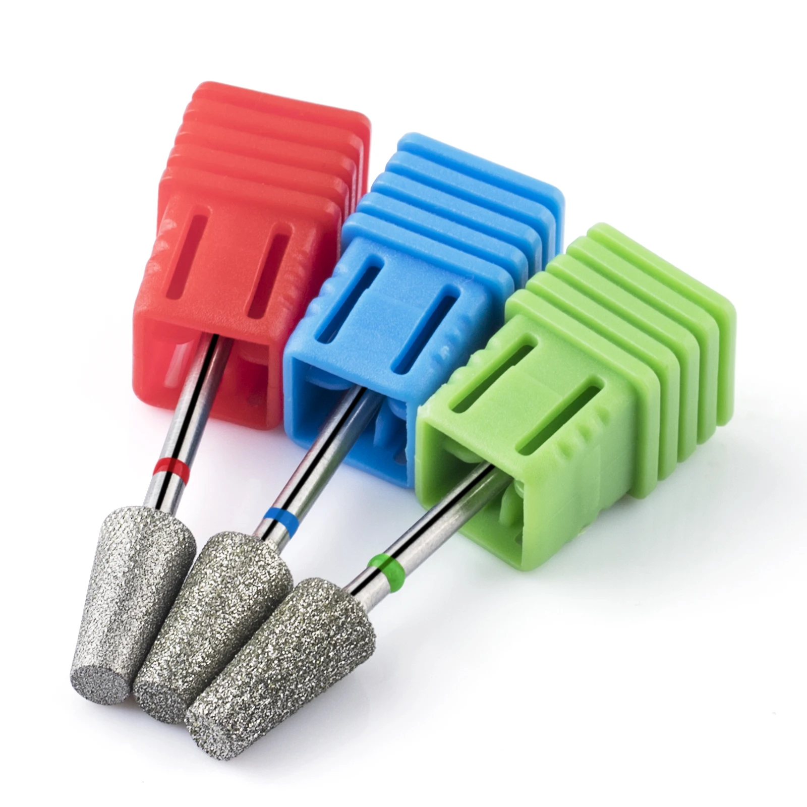 Description Picture 2 of itemBNG Diamond Nail Sanding Drill Bits Cross Teeth Barrel Rotary Cuticle Clean Burr 3/32" Manicure Bit Drill Nail Accessories